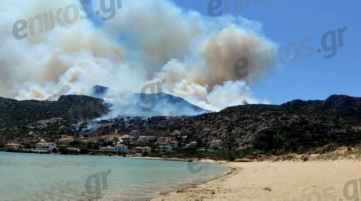 Βελτιωμένη η εικόνα της φωτιάς στην Μονεμβασιά – Ενισχύθηκαν οι δυνάμεις της Πυροσβεστικής – Δείτε νέα βίντεο 