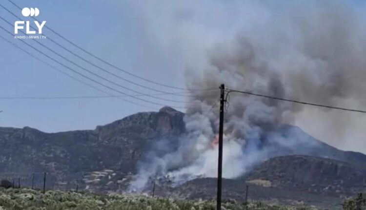 Μονεμβασιά: Μήνυμα του 112 για τη φωτιά στην περιοχή Καραβοστάσι
