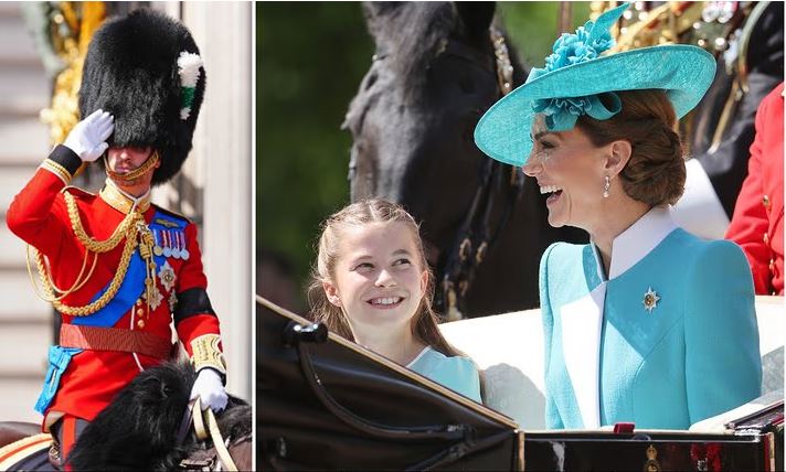 Trooping the Colour: Στα γαλάζια Κέιτ Μίντλετον και πριγκίπισσα Σάρλοτ  – Έφιππος ο πρίγκιπας Ουίλιαμ