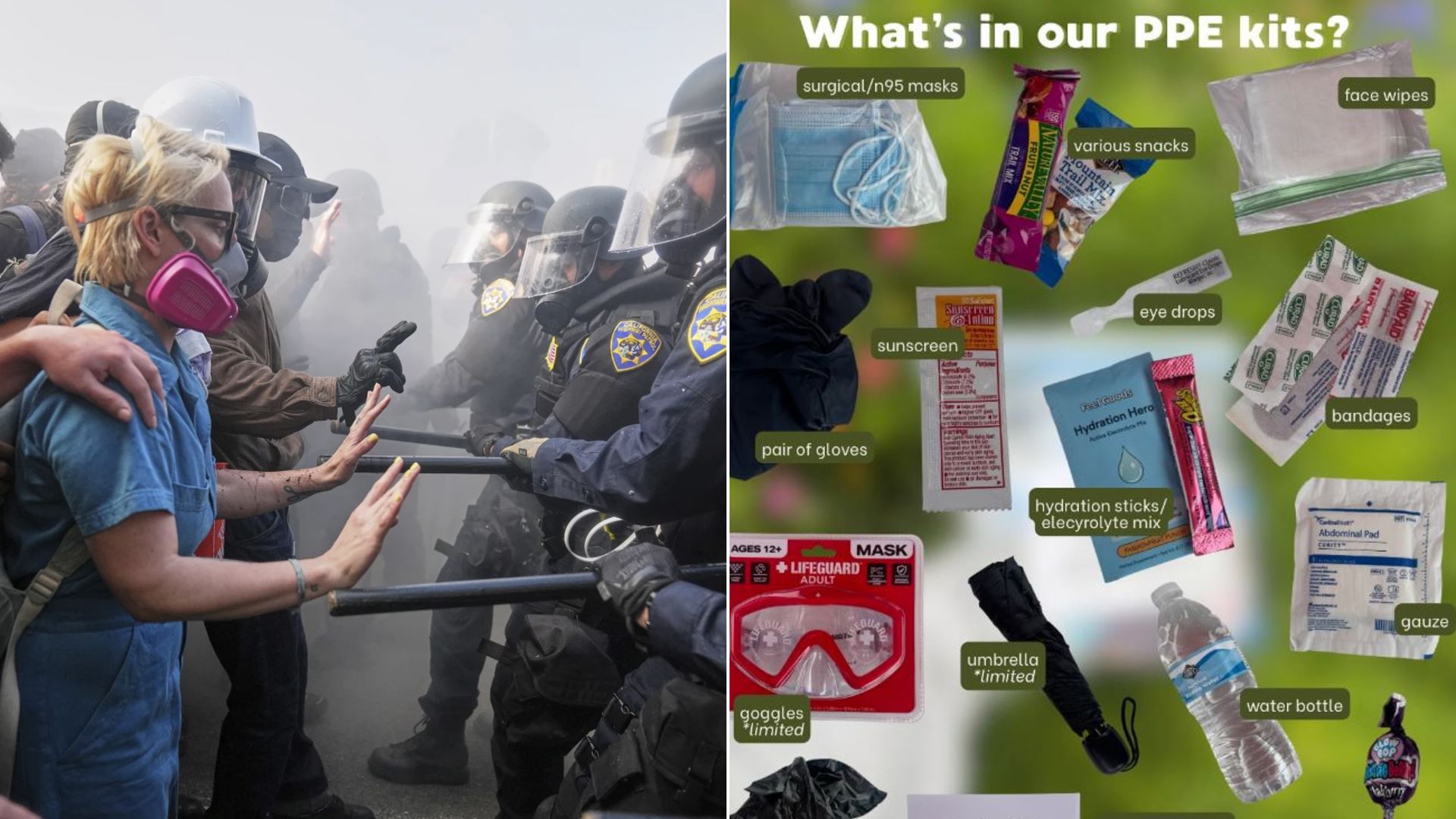 Λος Άντζελες: Τι παίρνουν μαζί τους οι διαδηλωτές πριν βγουν στους δρόμους – Οι οργανώσεις που τους προμηθεύουν με κιτ προστασίας