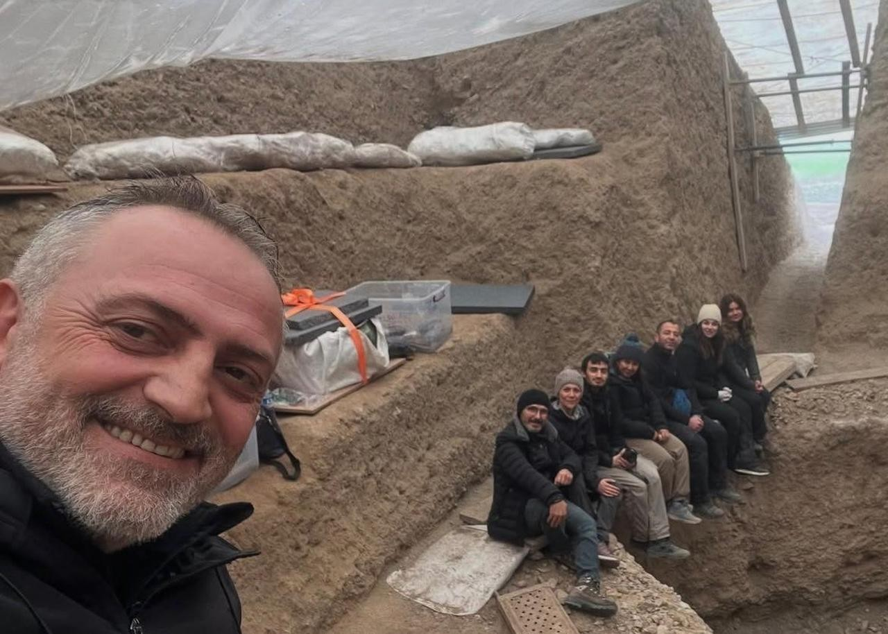 Ανασκαφές στον Τύμβο Τ26 στην αρχαία πόλη της Φρυγίας, Γόρδιον. 4 Ιανουαρίου, 2025. Φωτογραφία: Instagram/@atakanakcayyy