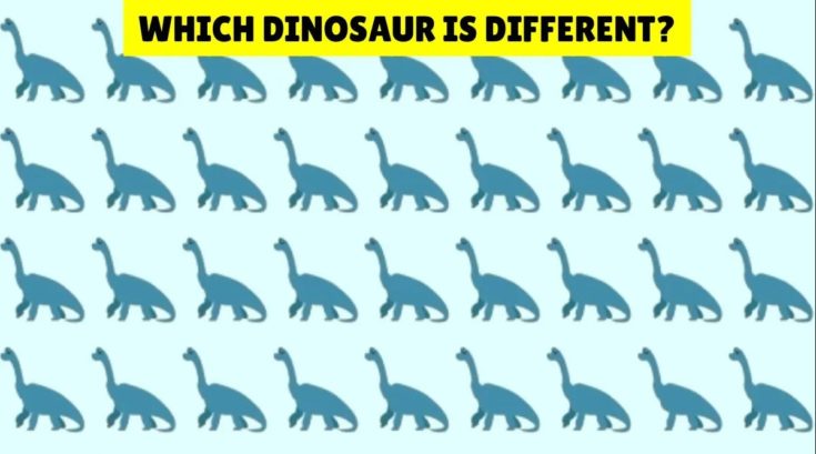 Οπτική ψευδαίσθηση: Μόνο αν έχεις παρατηρητικότητα ντετέκτιβ θα βρεις τον διαφορετικό δεινόσαυρο σε 10 δευτερόλεπτα