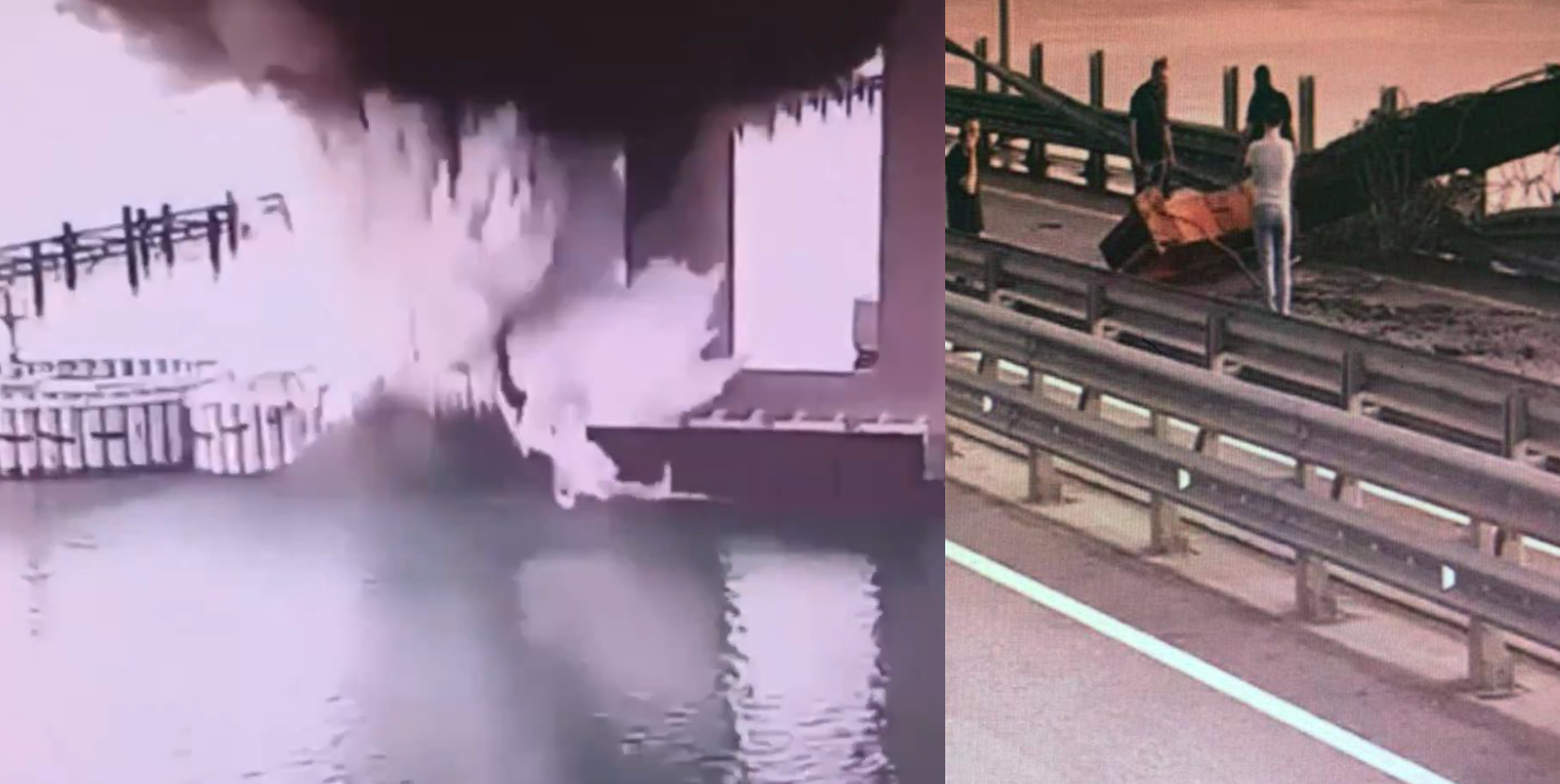 Η Ουκρανία έπληξε ξανά με εκρηκτικά τη γέφυρα της Κριμαίας – Ζημιές σε υποθαλάσσιους πυλώνες – Δείτε βίντεο