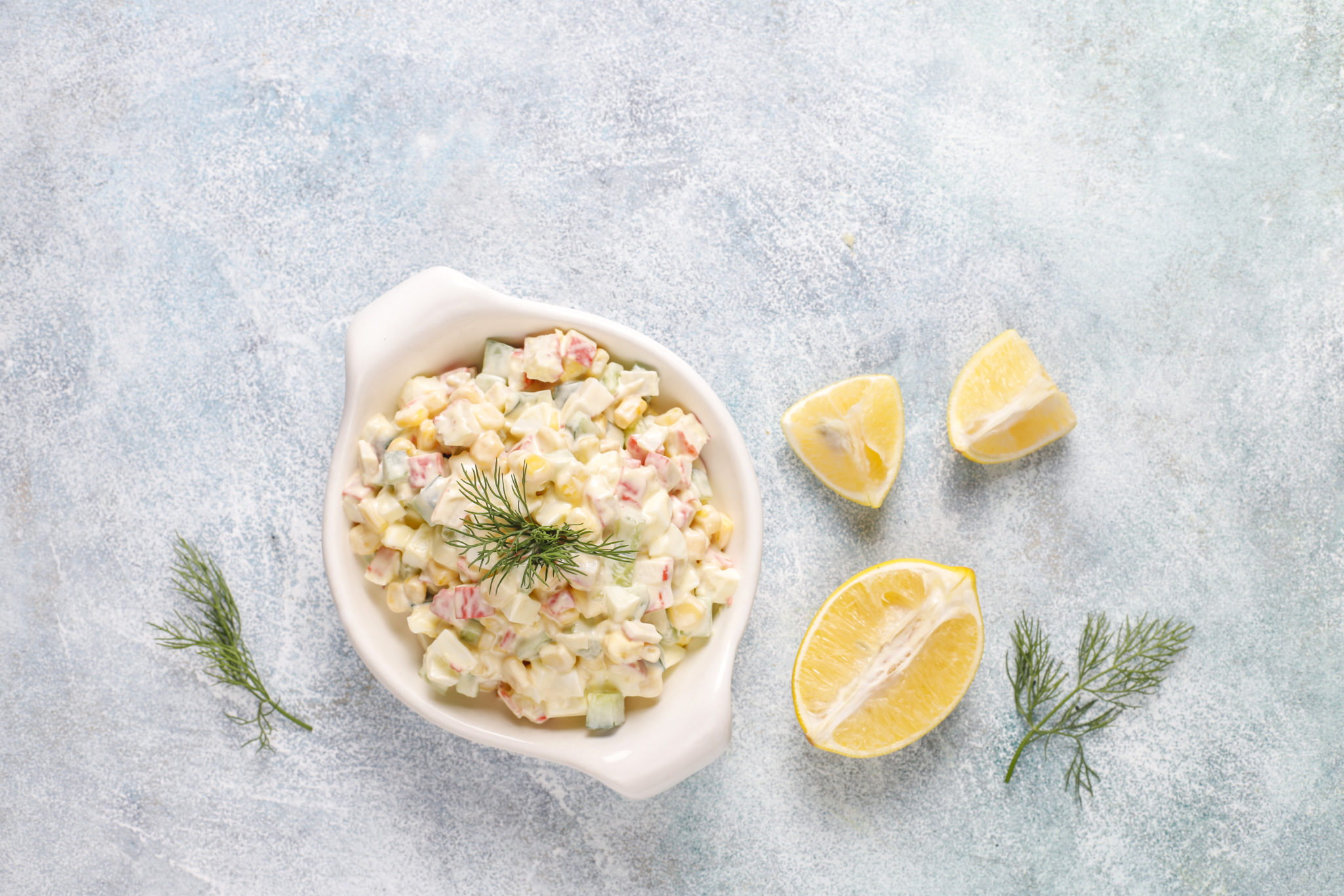 Συνταγή για πατατοσαλάτα με γαρίδες