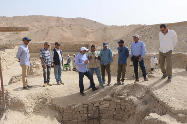 Οι ανασκαφές στο σημείο της ανακάλυψης.