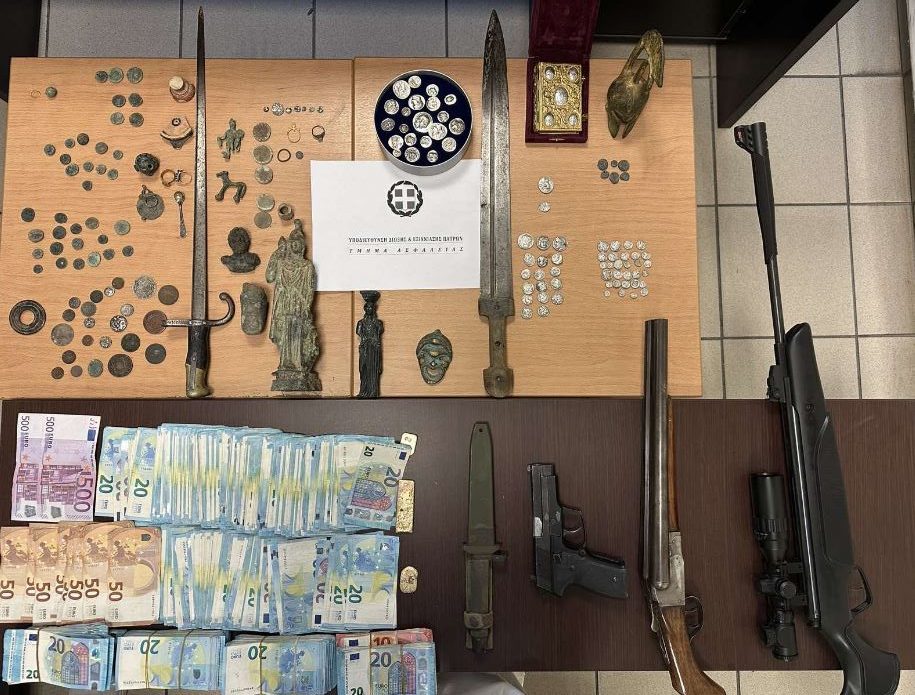 Θεσσαλονίκη: Εξάρθρωση δύο κυκλωμάτων αρχαιοκαπηλίας – Βαρύτατες κατηγορίες εις βάρος των 39 συλληφθέντων