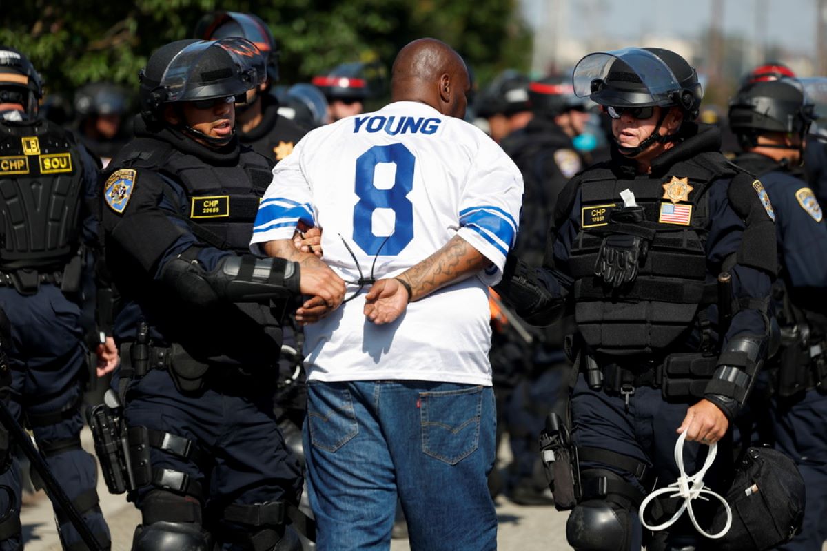 ΗΠΑ Λος Άντζελες ταραχές συλλήψεις αστυνομία