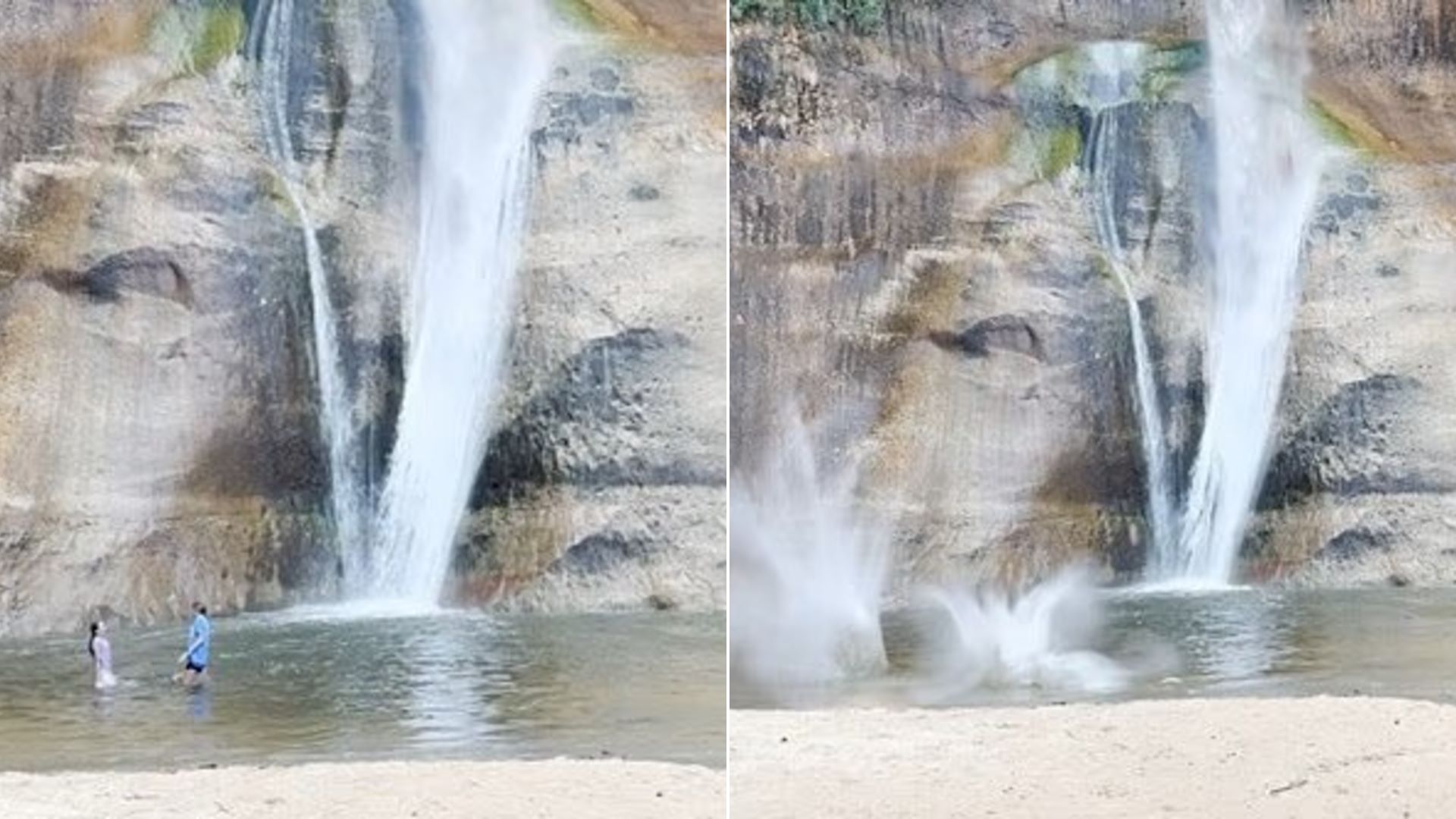 Βίντεο: Βράχοι πέφτουν δίπλα σε παιδιά που κολυμπούν σε καταρράκτη στη Γιούτα – «Δεν είστε σε πισίνα στην αυλή του σπιτιού σας»