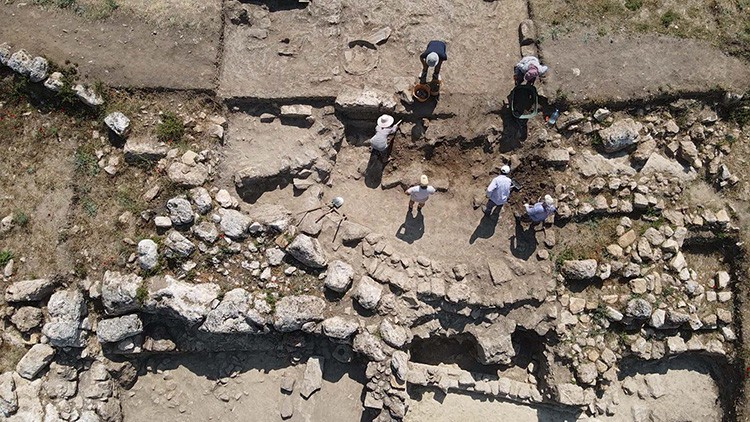 Οι ανασκαφές έφεραν στο φως την αρχαία αγορά. Φωτογραφία: ΑΑ