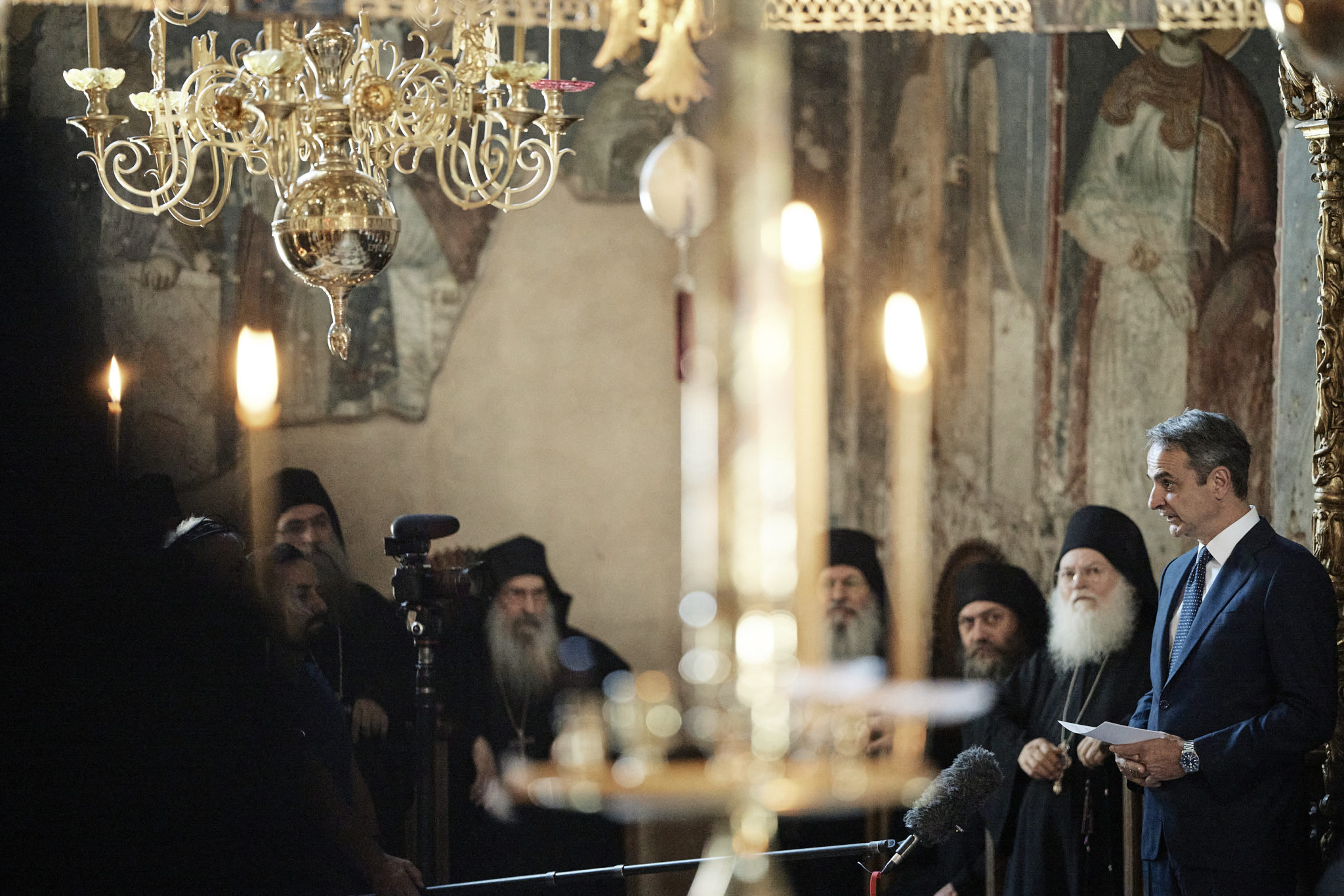 Μητσοτάκης: Επισκέφθηκε την Ιερά Μονή Βατοπεδίου