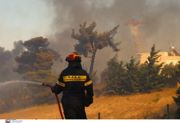 Κρυονέρι, Δροσοπηγή, φωτιά, Αττική