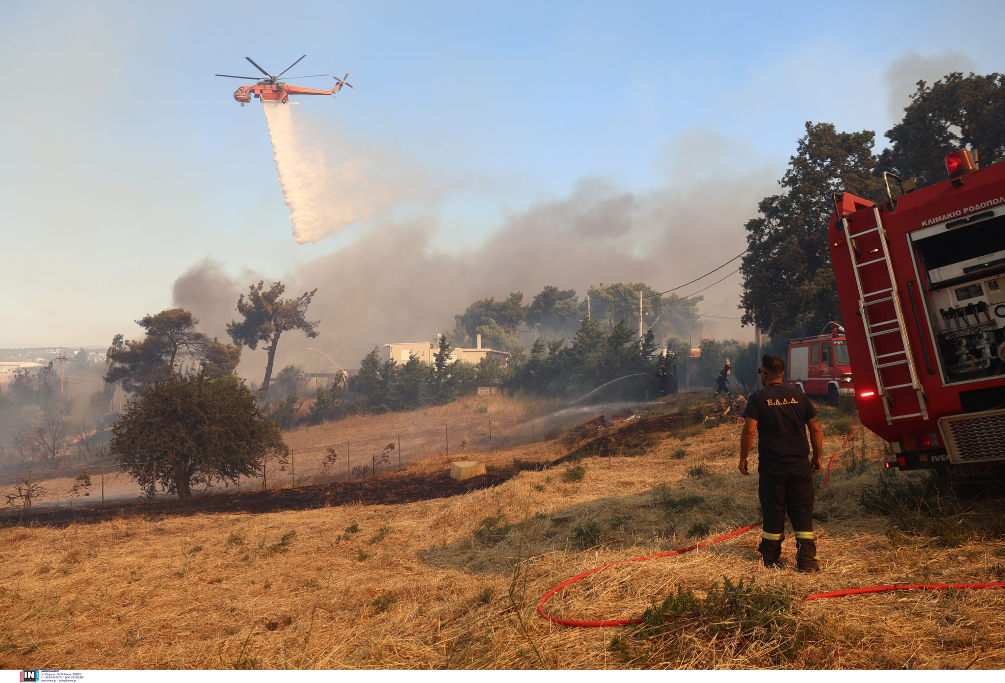 Κρυονέρι, Δροσοπηγή, φωτιά, Αττική