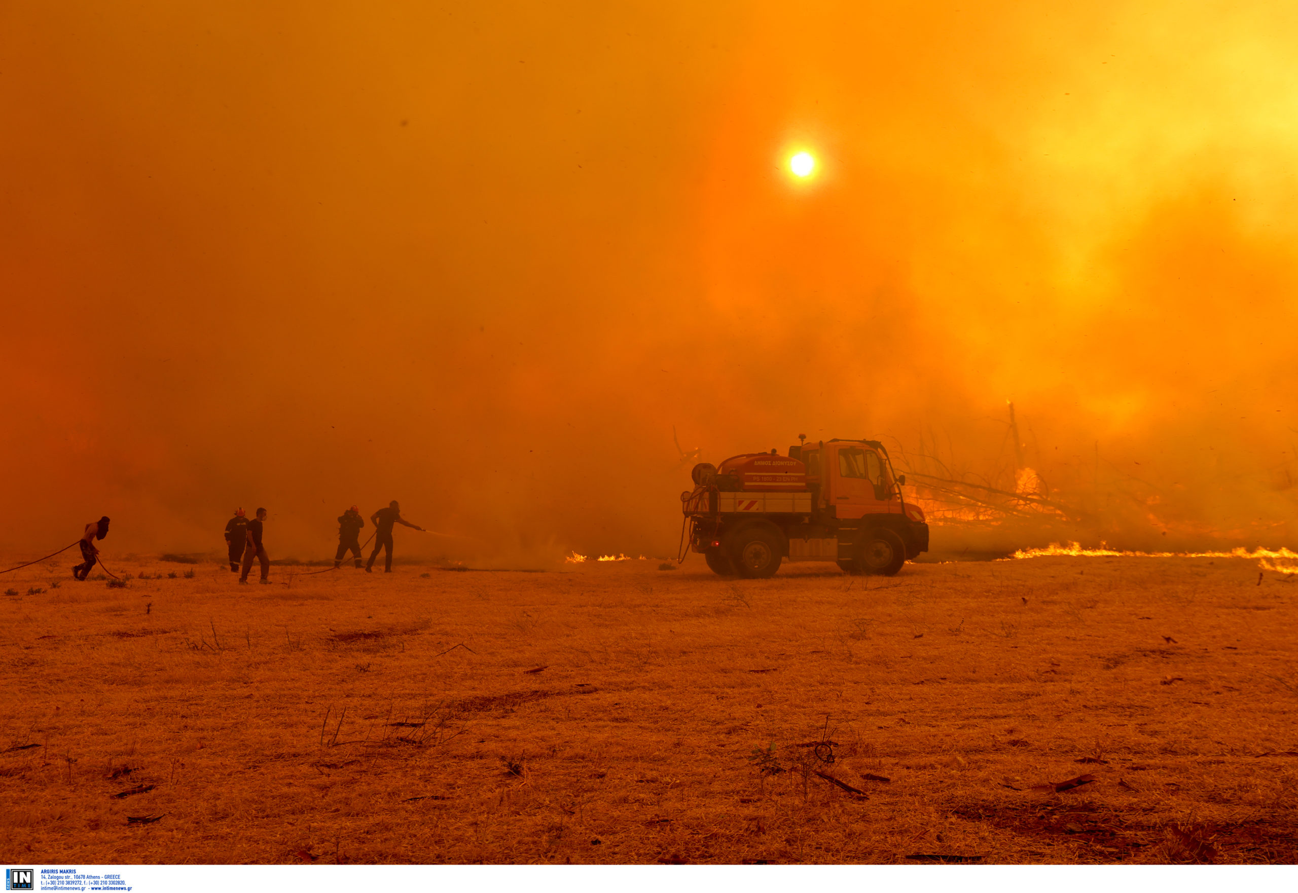 Φωτιά στην Αττική: Nέες κυκλοφοριακές ρυθμίσεις στο Κρυονέρι εξαιτίας της πυρκαγιάς