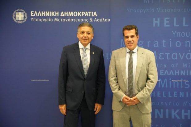 Συνάντηση Πλεύρη με τον πρέσβη της Αιγύπτου στην Ελλάδα