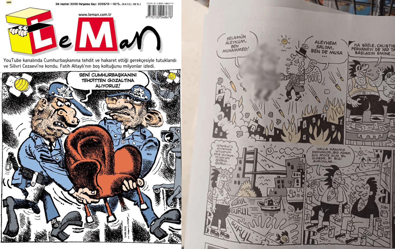 Ερντογάν: «Άθλια προβοκάτσια» η δημοσίευση σκίτσου του Μωάμεθ σε σατιρικό περιοδικό – Η απάντηση του Leman