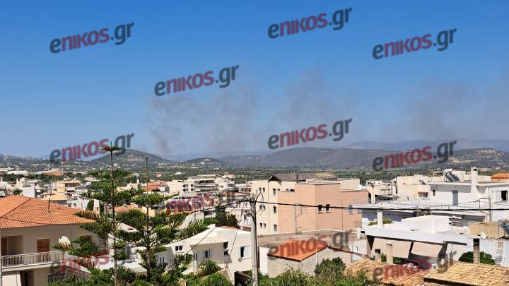 Ραφήνα: Δείτε βίντεο και φωτογραφίες αναγνωστών από την φωτιά κοντά στην Λεωφόρο Μαραθώνος