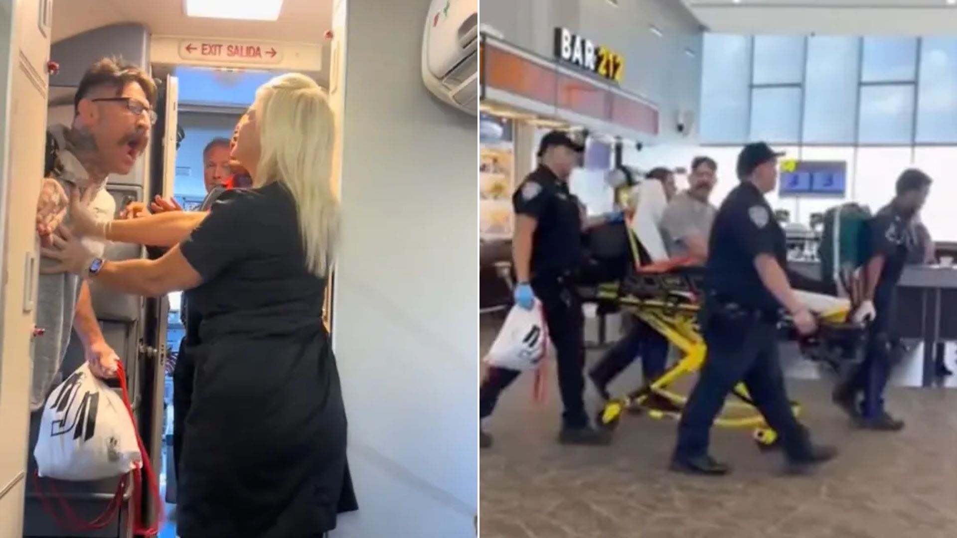 Βίντεο: Αθλητής του MMA προκάλεσε χάος σε πτήση απειλώντας επιβάτες και μέλη πληρώματος – Η αστυνομία τον απομάκρυνε με φορείο