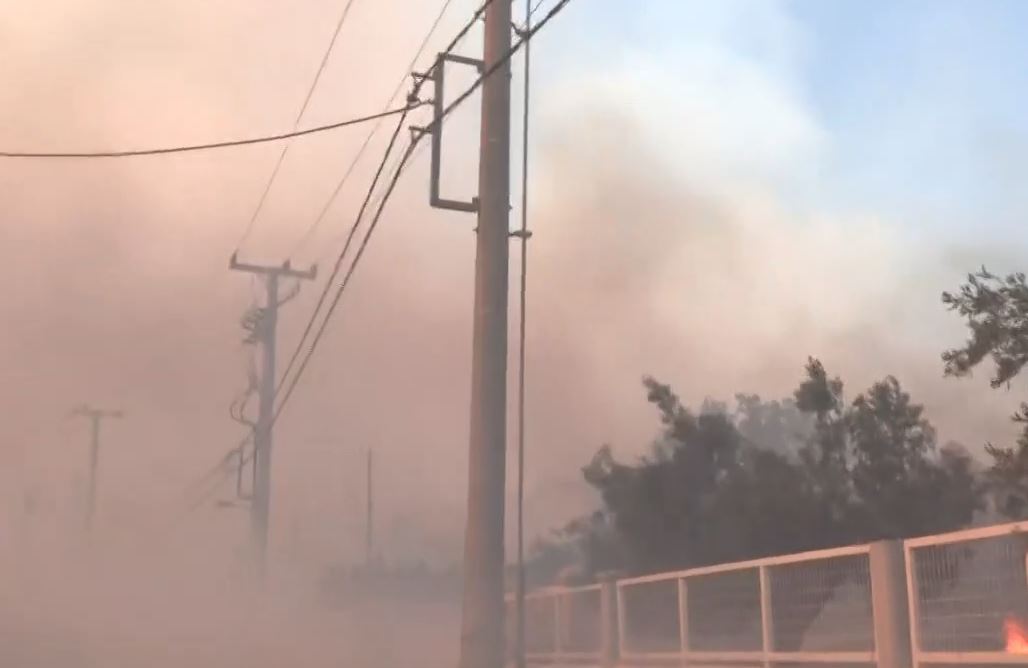 Φωτιά στην Δροσοπηγή Αττικής – «Δύο τα μέτωπα της πυρκαγιάς» λέει ο δήμαρχος Ωρωπού