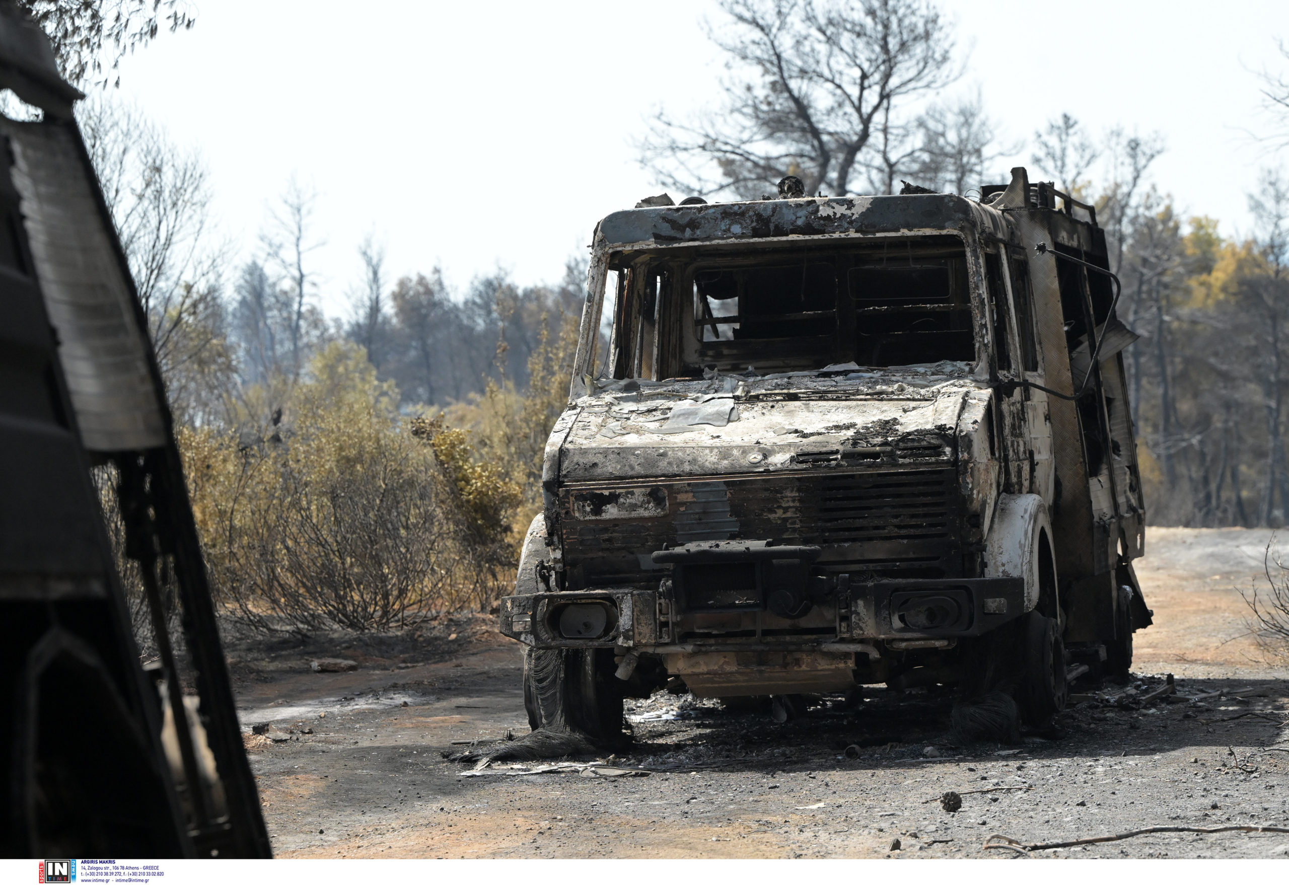 φωτιά, Εύβοια, καμένα πυροσβεστικά οχήματα