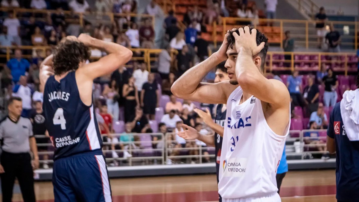 Ελλάδα – Γαλλία 70-72: «Πικρός» αποκλεισμός για την Εθνική Νέων Ανδρών – Έμεινε εκτός τετράδας του EuroBasket U20