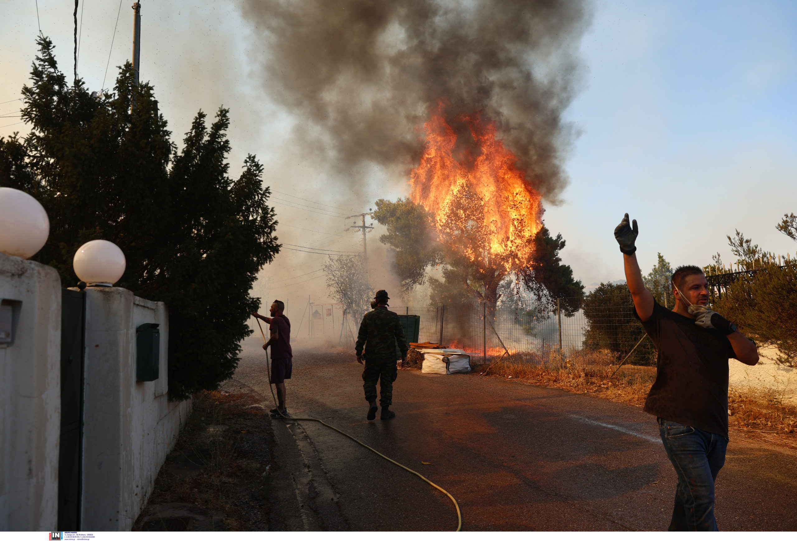 Φωτιά, Κρυονέρι, Δροσοπηγή