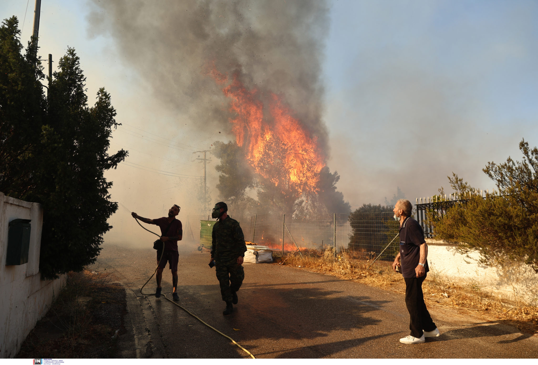 Φωτιά, Κρυονέρι, Δροσοπηγή