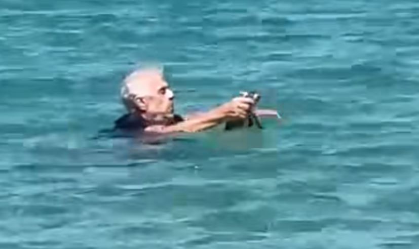 Πάρος: Γάλλος βούτηξε στη θάλασσα για να σώσει ένα γατάκι από βέβαιο πνιγμό – Δείτε βίντεο