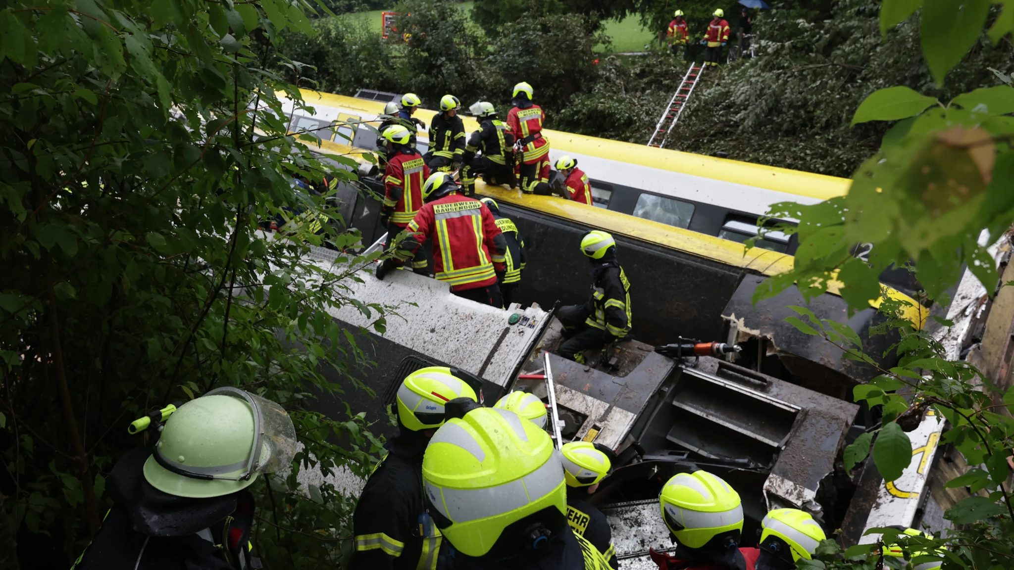 Γερμανίας, Εκτροχιασμός τρένου