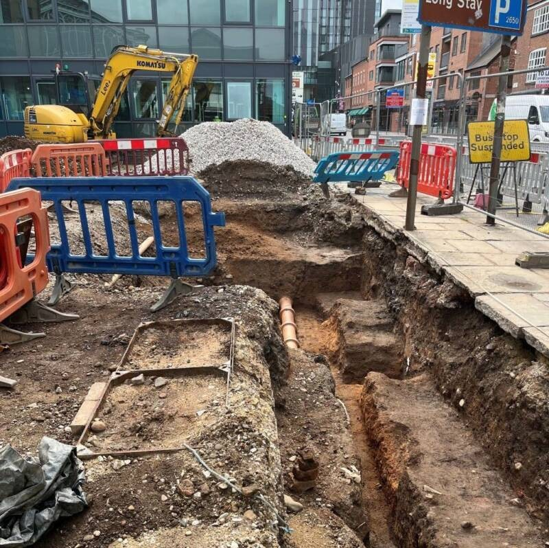 Οι ανασκαφές στο κέντρο του Μάντσεστερ.