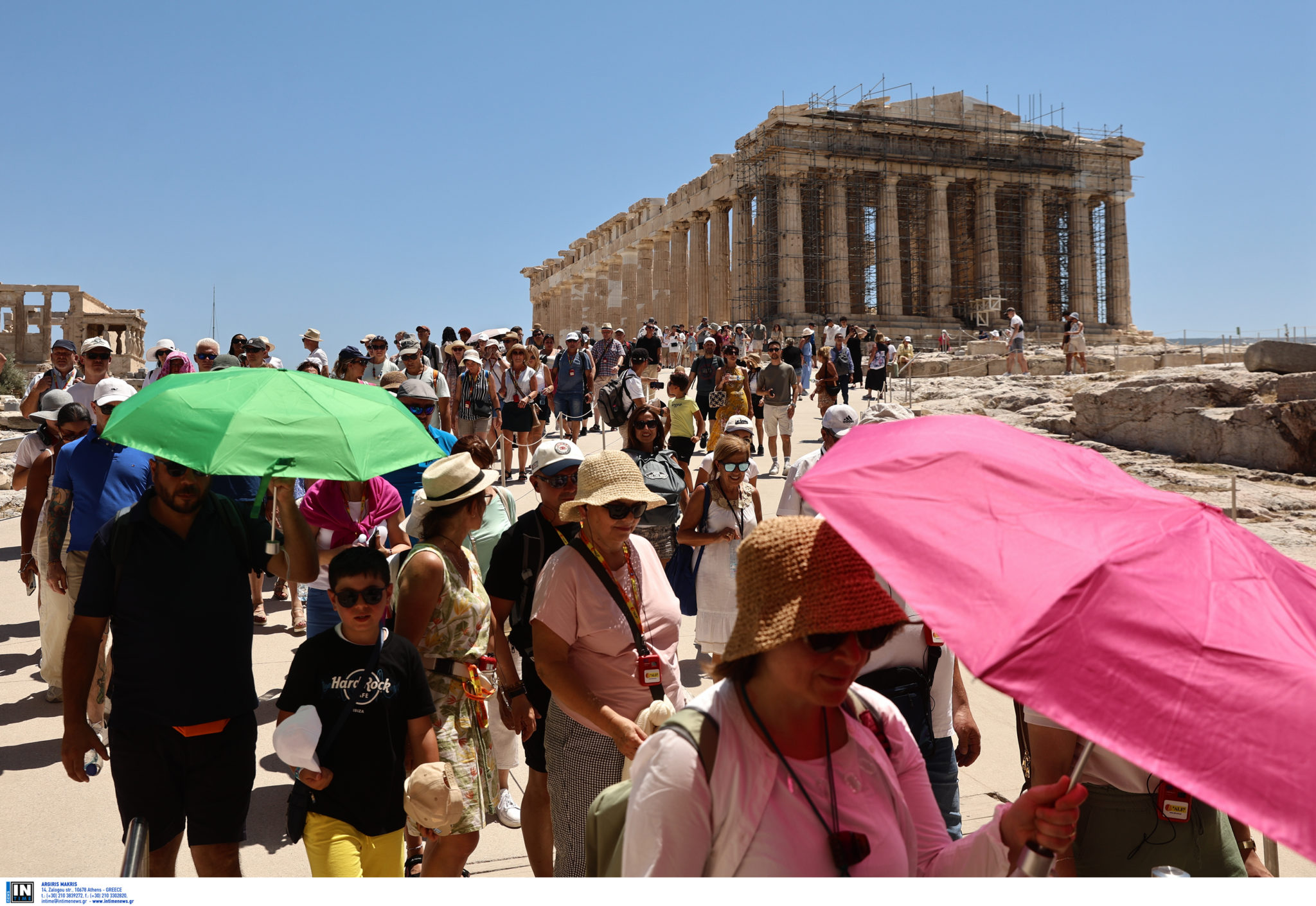 Καύσωνας: Ποιες ώρες θα μείνει κλειστή η Ακρόπολη σήμερα