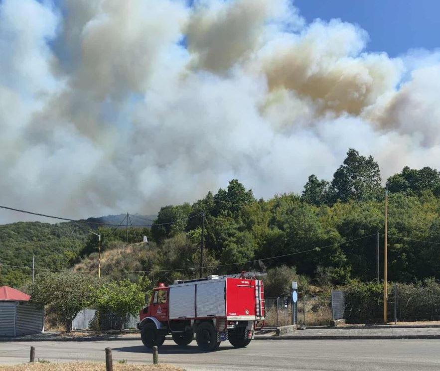 Φωτιά στην Κακαβιά: Καίει κοντά στα σύνορα Ελλάδας-Αλβανίας – Μήνυμα από το 112 για εκκένωση 2 οικισμών