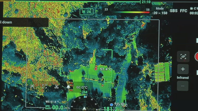 Ο καύσωνας από θερμική κάμερα