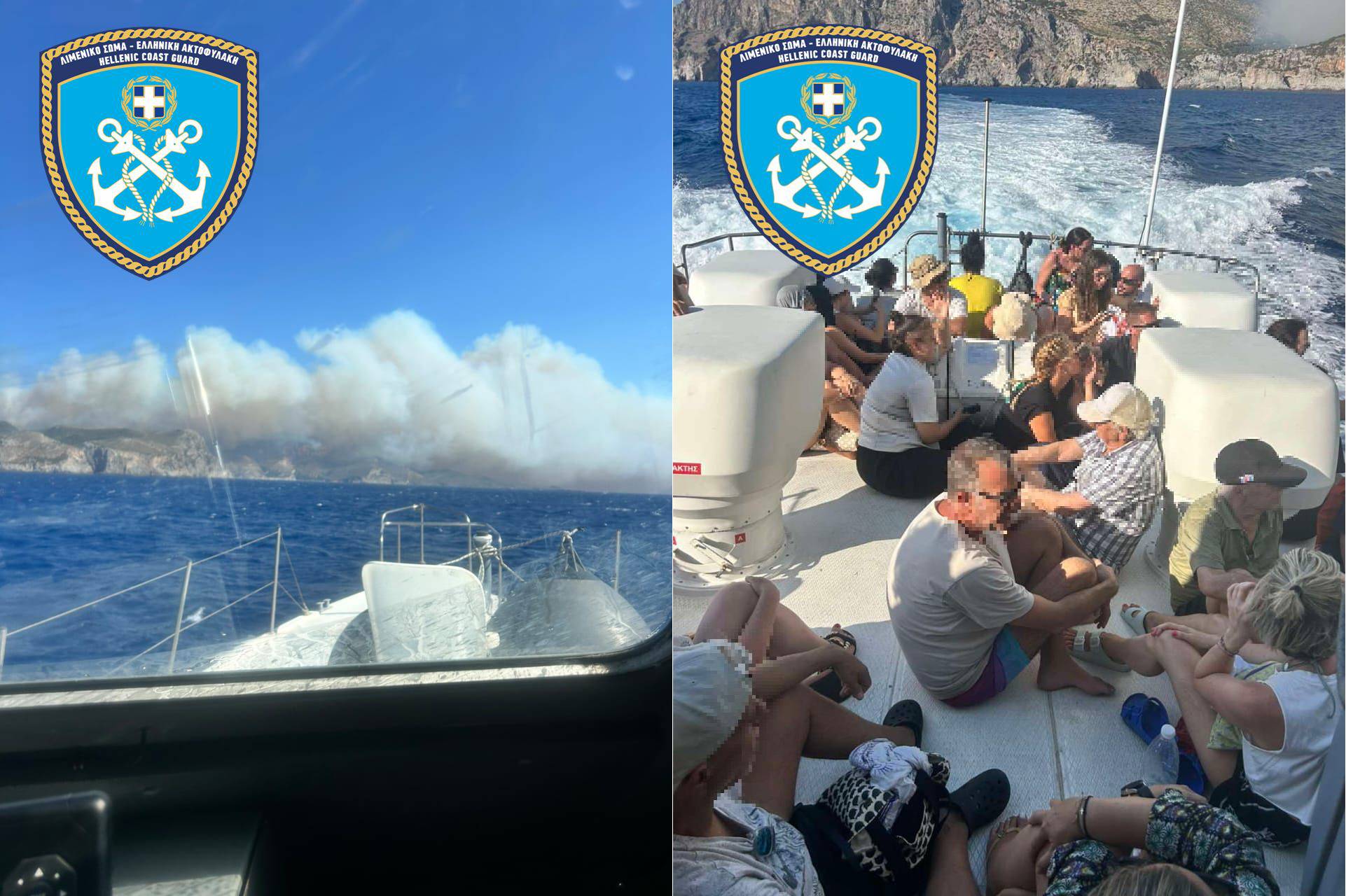 Φωτιά στα Κύθηρα: Απεγκλωβισμός 139 ατόμων από το Λιμενικό Σώμα – Δείτε φωτογραφίες