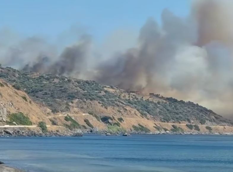 Φωτιά στη Λακωνία: Nέο μήνυμα από το 112 για εκκένωση της περιοχής Λάχι – Το Λιμενικό απεγκλώβισε 4 άτομα από την παραλία – ΒΙΝΤΕΟ