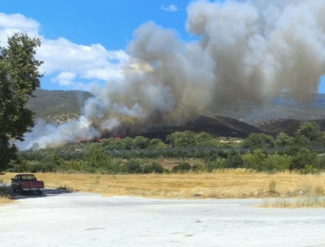 Φωτιά στη Λάρισα – Ήχησε το 112