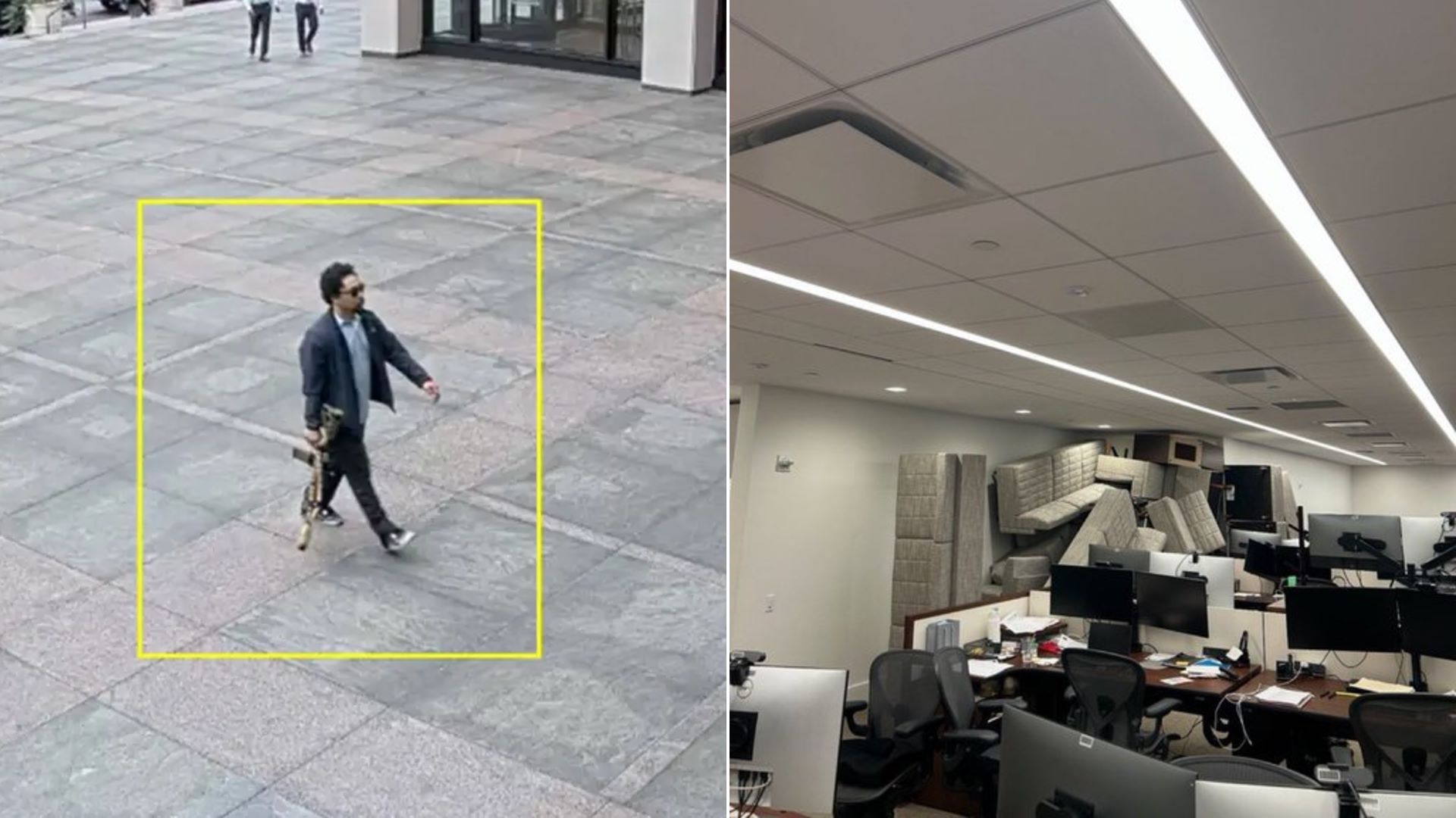 Μακελειό στο Μανχάταν: Εικόνες σοκ από τον δράστη με το όπλο και τους υπαλλήλους που μπλοκάρουν πόρτες με έπιπλα