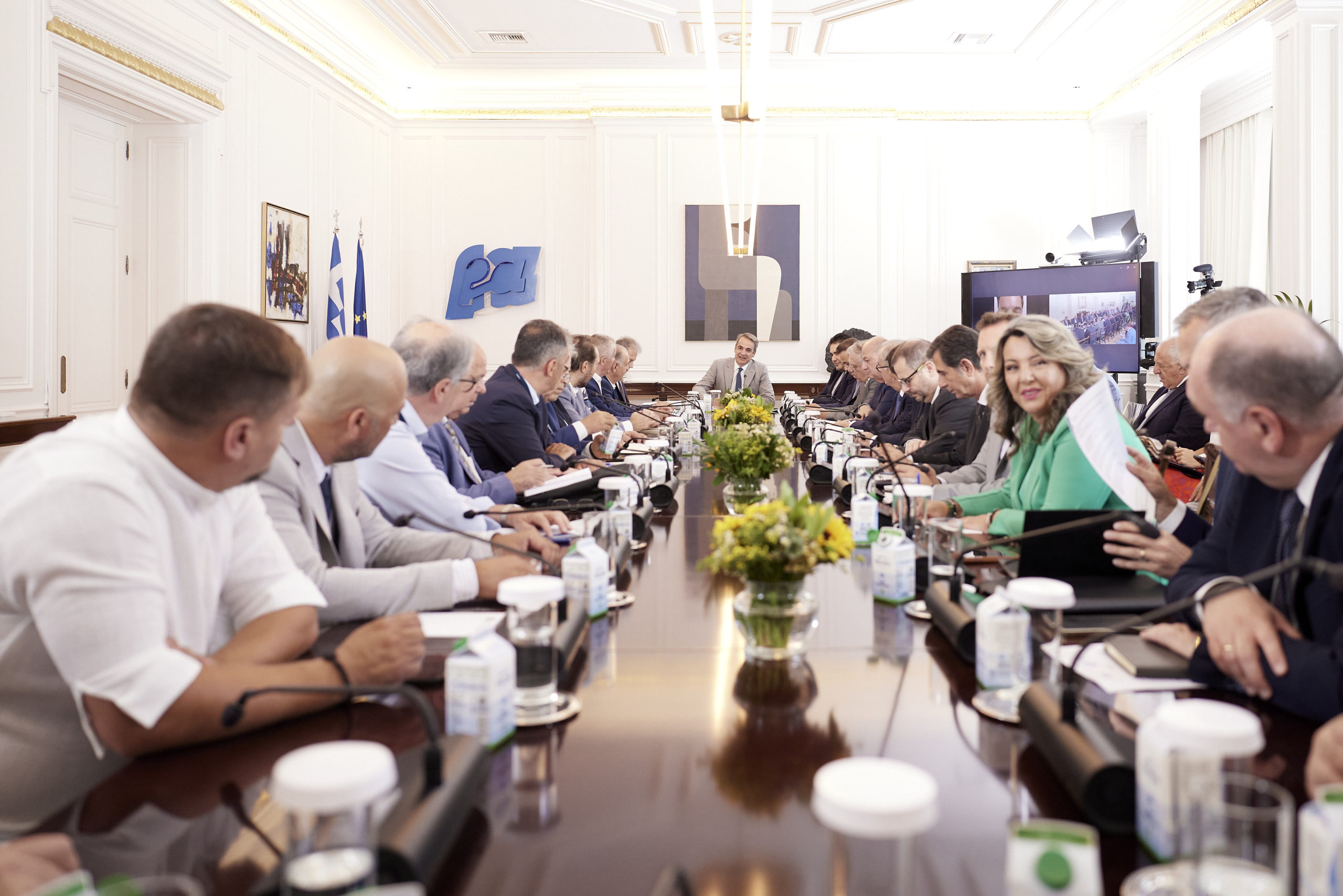 Συνάντηση Μητσοτάκη με τους Δημάρχους και τον Περιφερειάρχη Δυτικής Μακεδονίας