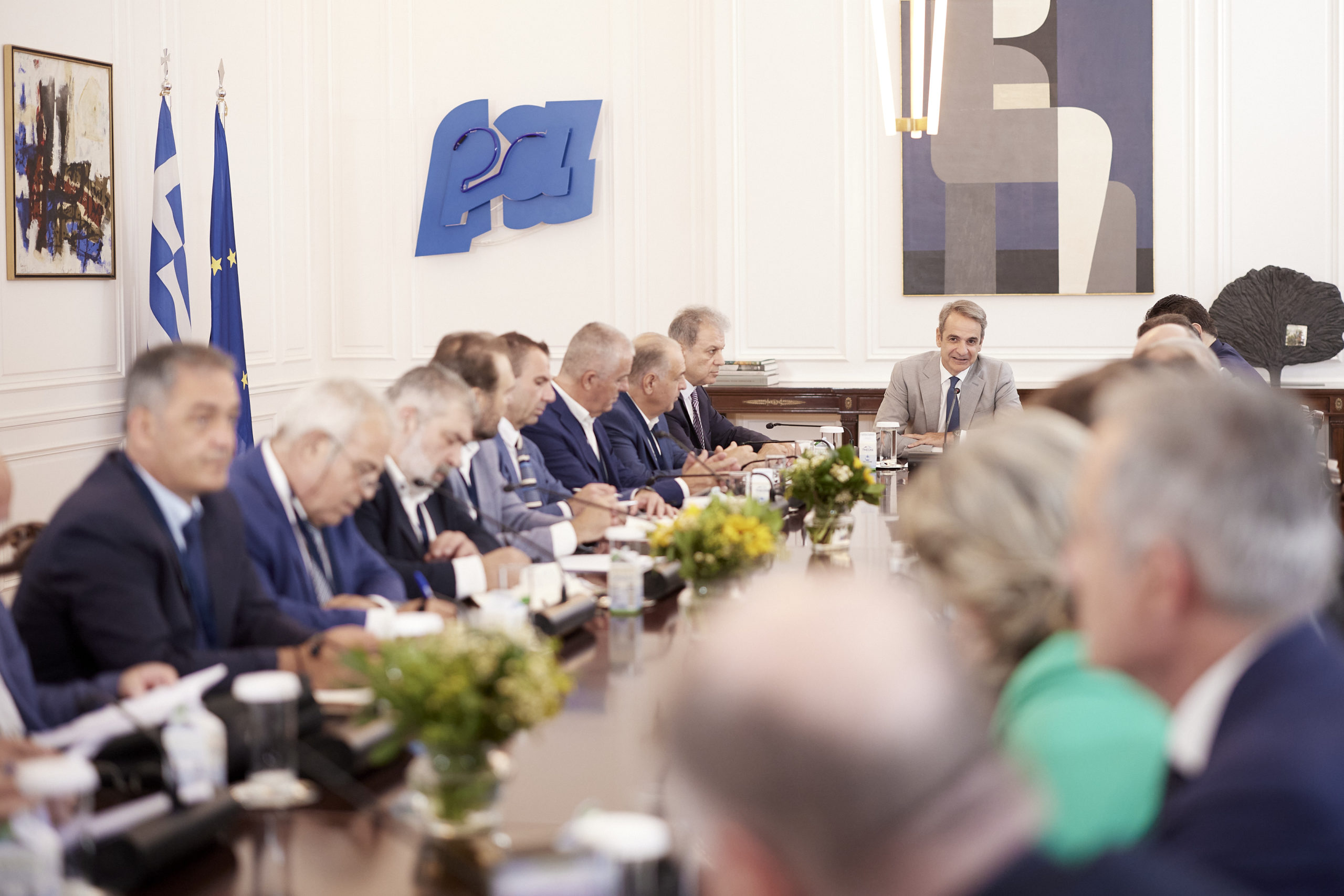 Συνάντηση Μητσοτάκη με τους Δημάρχους και τον Περιφερειάρχη Δυτικής Μακεδονίας