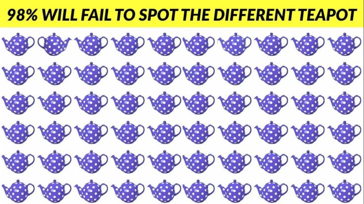 Οπτική ψευδαίσθηση: Μόνο το 2% των ανθρώπων θα βρει την διαφορετική τσαγιέρα σε 8 δευτερόλεπτα