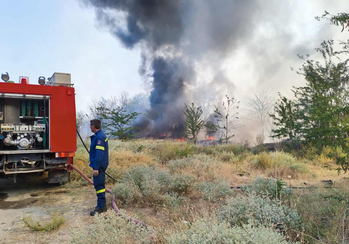 Φωτιά στις Σέρρες – Ήχησε το 112 για εκκένωση της περιοχής Άγιος Ραφαήλ