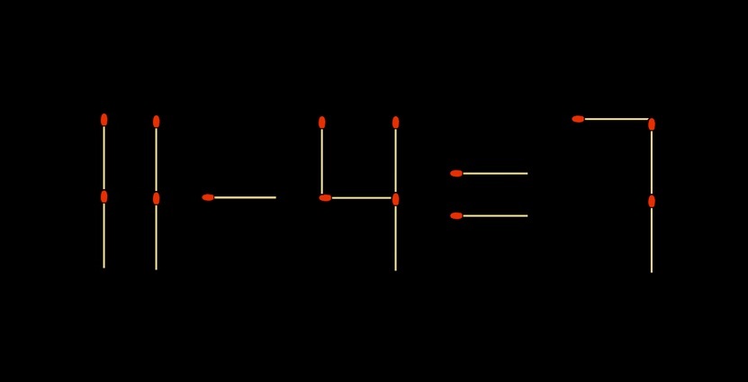 Τεστ IQ, σπίρτα, λύση