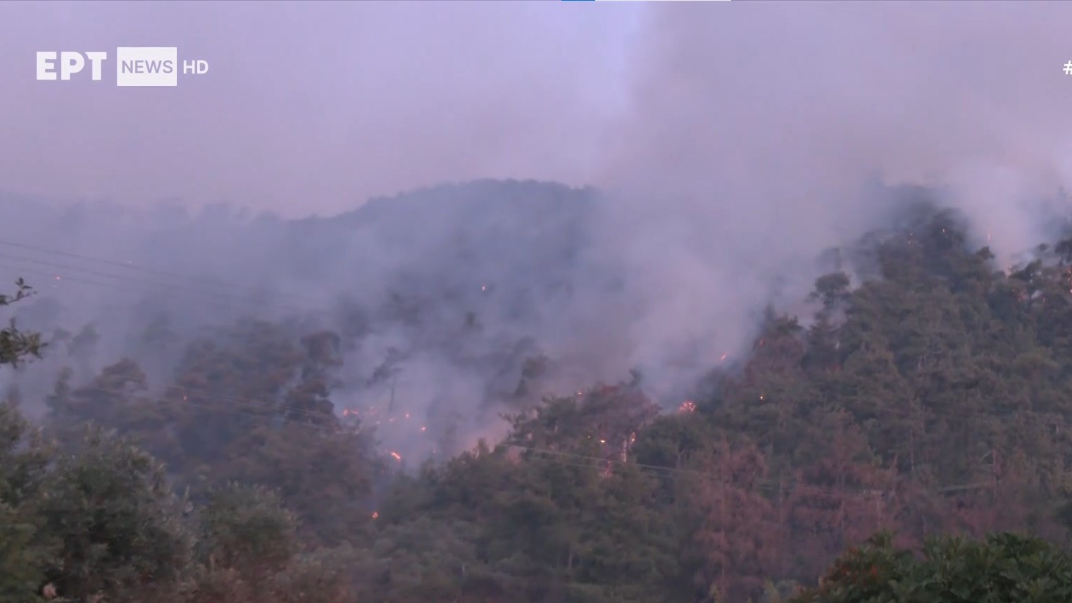 Θάσος: Μαίνεται η μεγάλη φωτιά στην περιοχή Γλυκάδι – Χωρίς ρεύμα σε αρκετά σημεία του νησιού, καταστράφηκε beach bar – Δείτε βίντεο