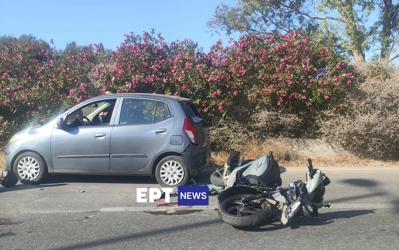 Χανιά: Σοβαρό τροχαίο με δύο τραυματίες – Αυτοκίνητο συγκρούστηκε με μηχανάκι