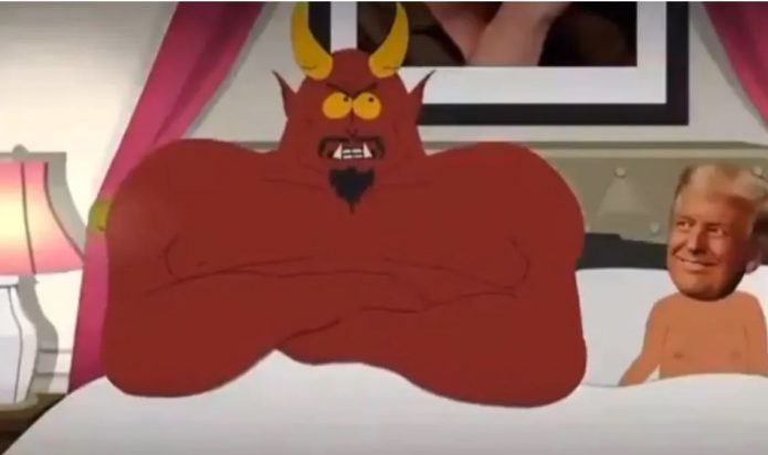 South Park: Παρουσίασε τον Ντόναλντ Τραμπ γυμνό στο κρεβάτι με τον Σατανά