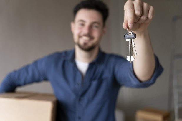 σπίτι κλειδιά άνδρας