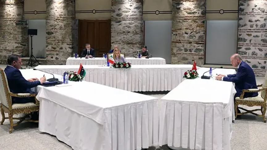 Κωνσταντινούπολη: Ολοκληρώθηκε η τριμερής Ιταλίας, Τουρκίας και Λιβύης – Η επίθεση Ερντογάν στο Ισραήλ και οι προτάσεις της Μελόνι
