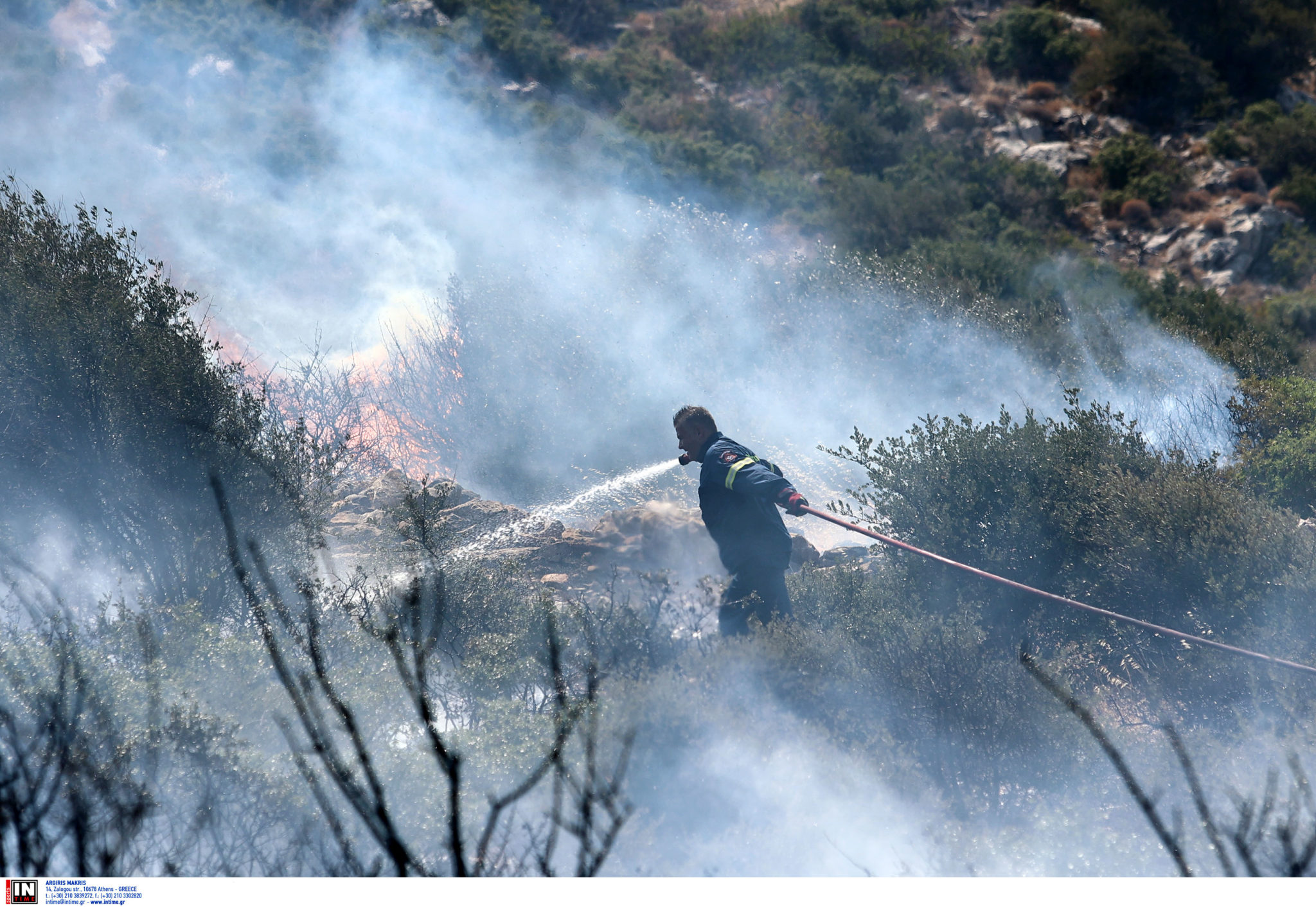 φωτιά στην Κερατέα