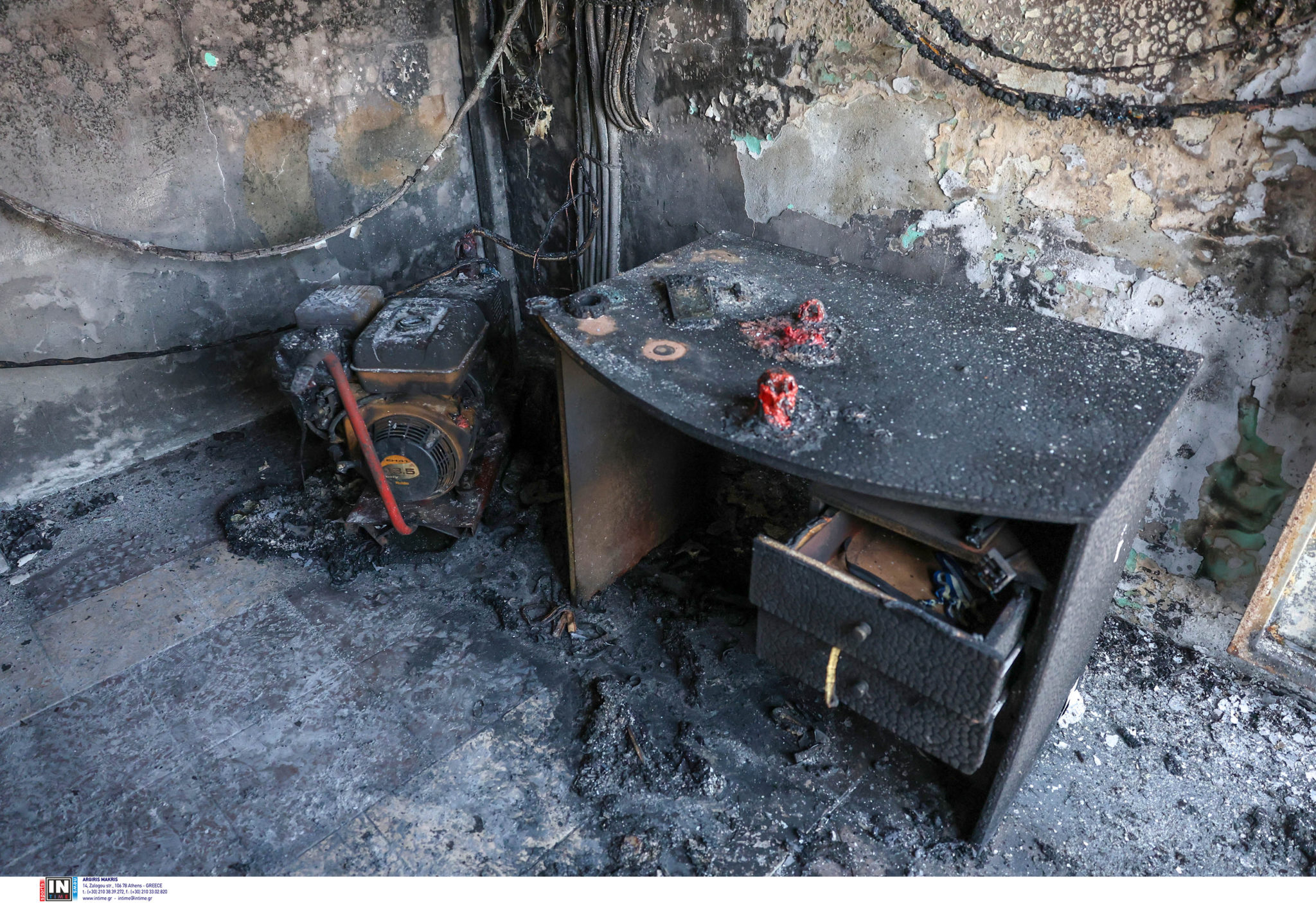 φωτιά, Αμμουδάρα, Κρήτη, γήπεδο