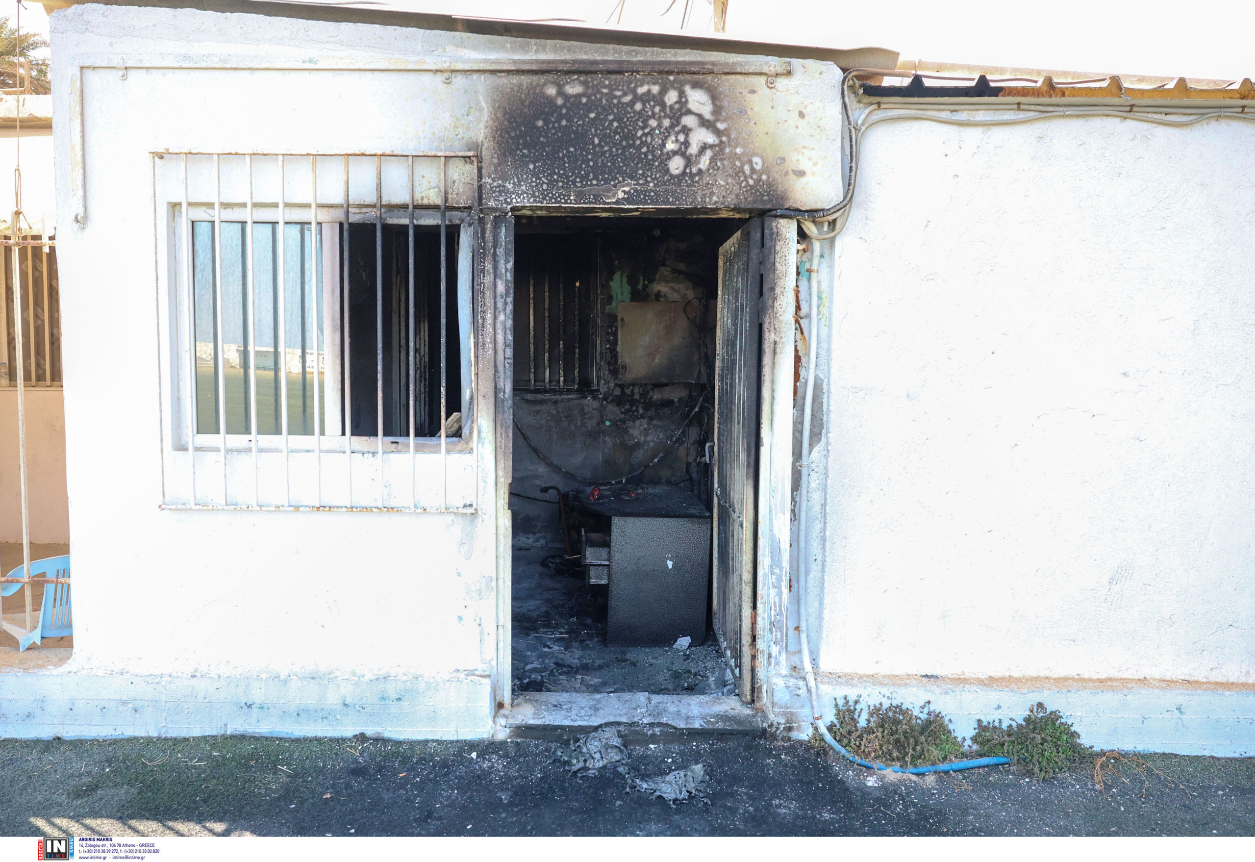 φωτιά, Αμμουδάρα, Κρήτη, γήπεδο