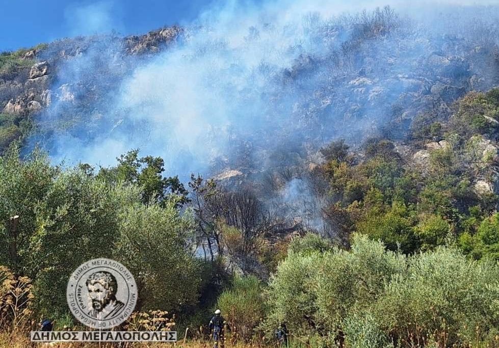 Αρκαδία: Χωρίς ενεργό μέτωπο η φωτιά στο Λεοντάρι – «Υπάρχουν ενδείξεις εμπρησμού – Κάποιος προσπαθεί να κάψει την περιοχή», λέει ο δήμαρχος Μεγαλόπολης